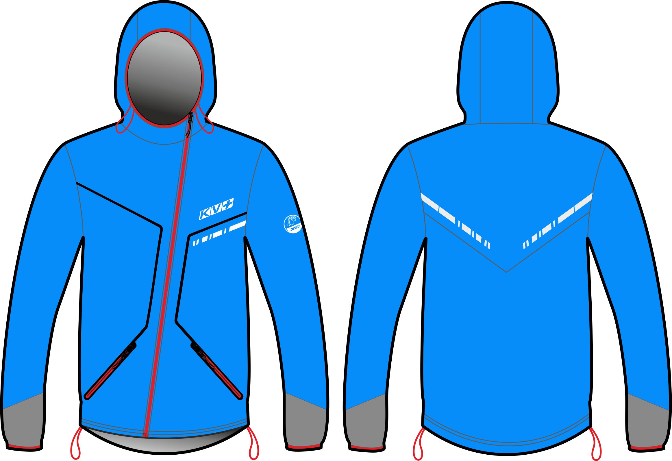 IRELAND JACKET UNISEX (WATERPROOF) (blue)