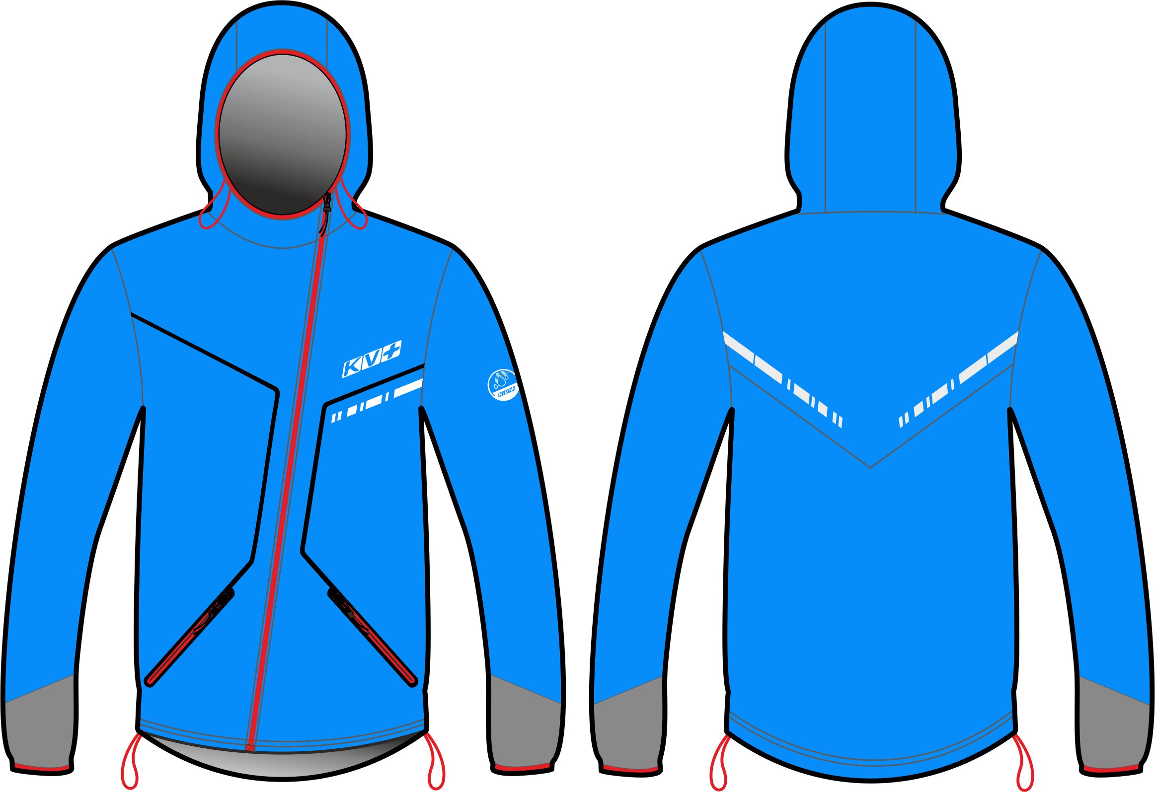 IRELAND JACKET UNISEX (WATERPROOF) (blue)