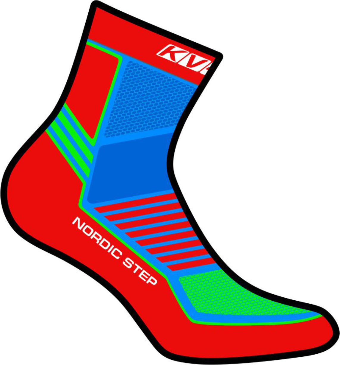 NORDIC STEP SOCKS UNISEX (red)