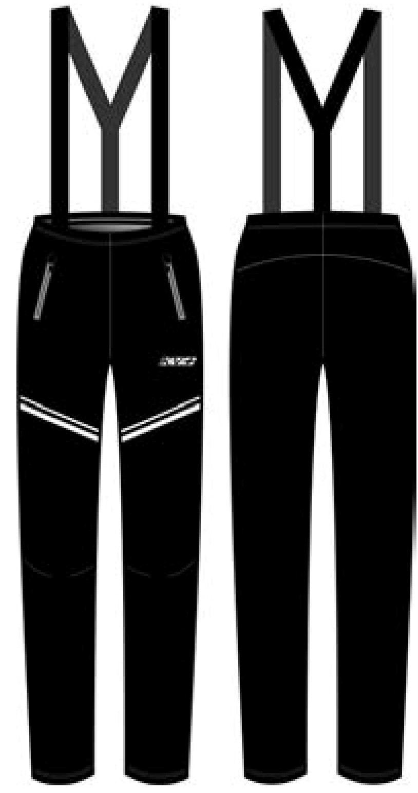 CLUB PANTS UNISEX full side zip with bibs (1)