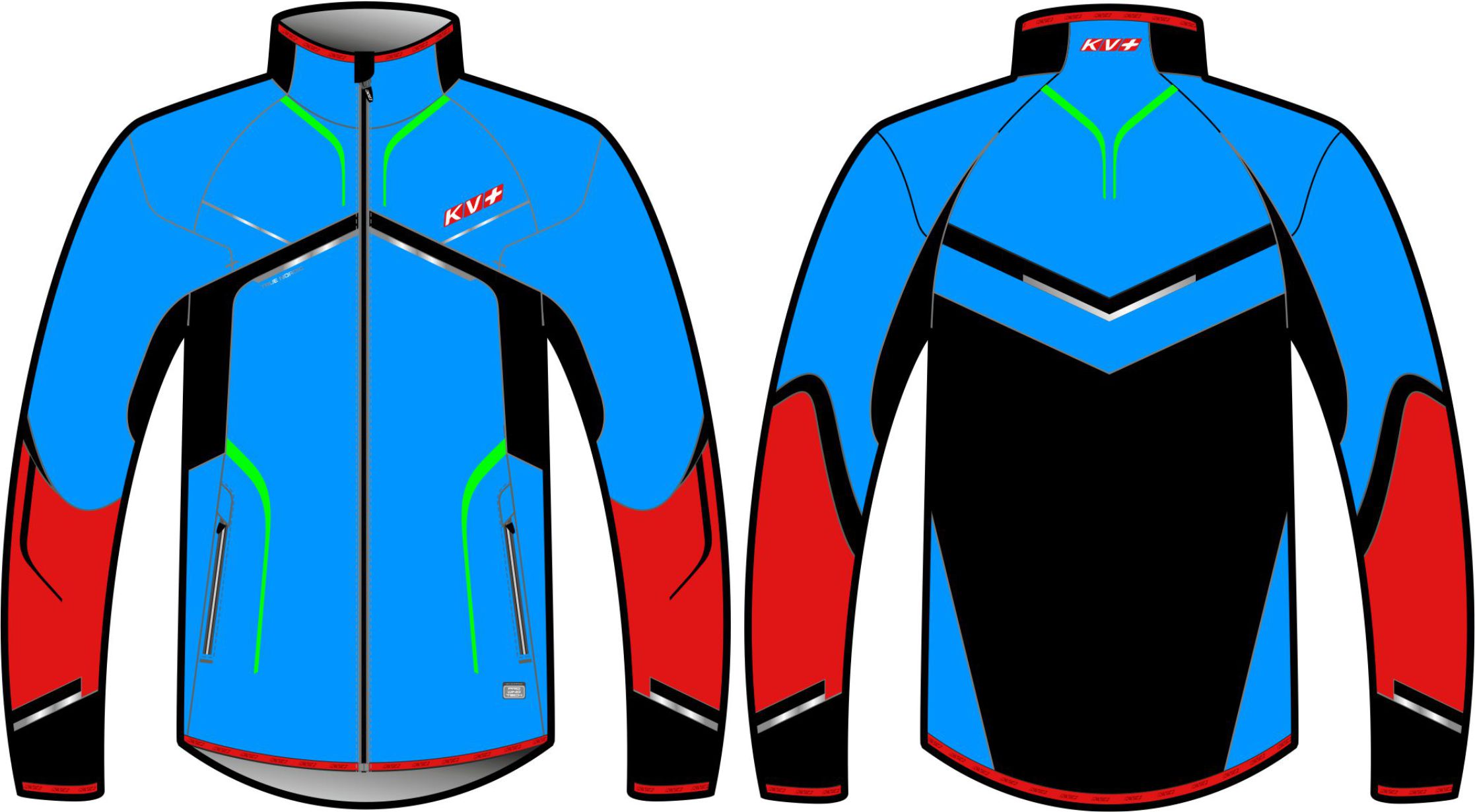 DAVOS JACKET UNISEX (blue/red/green)