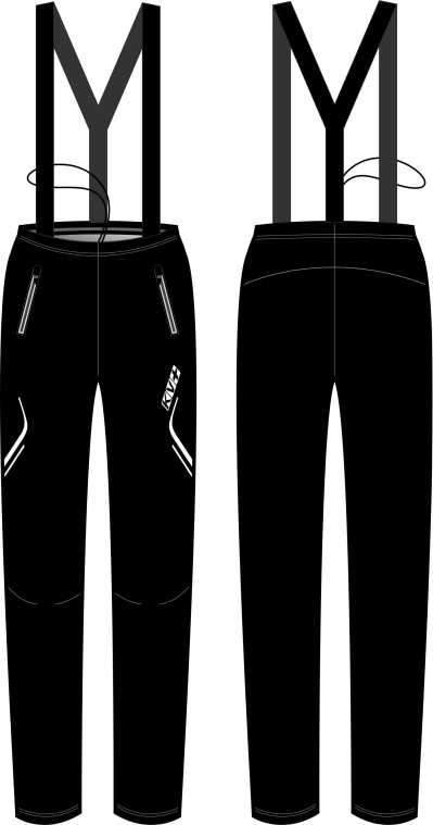 CLUB PANTS UNISEX full side zip with bibs (3)