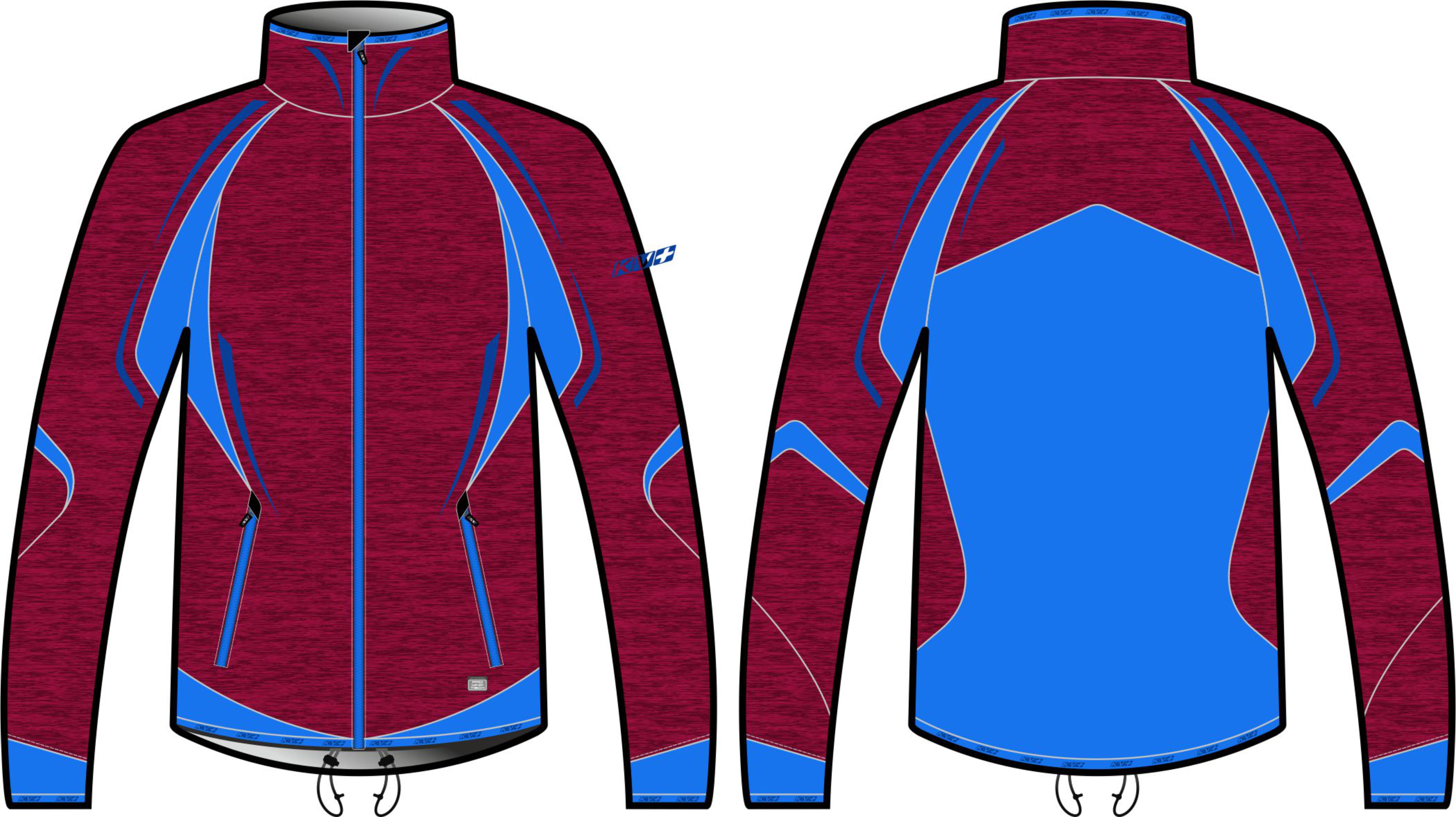 CROSS JACKET UNISEX  (bordeaux)