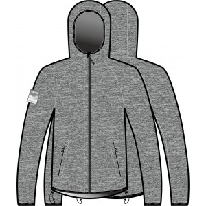 JERSEY FOCA man with hood (gray/black)